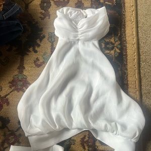 Princess Polly Halter Backless White Top